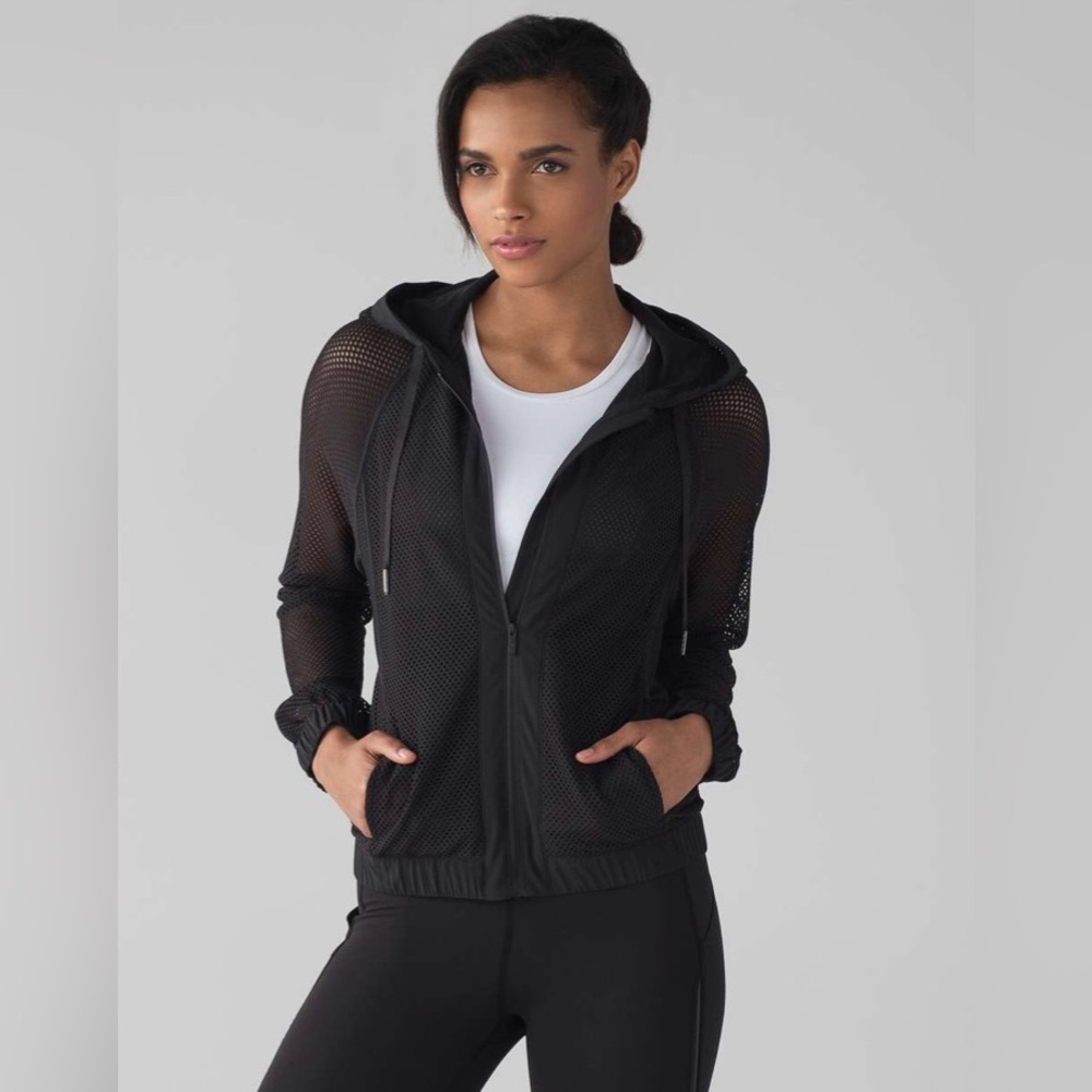 ❌Sold❌Lululemon Mesh on Mesh Jacket - Black